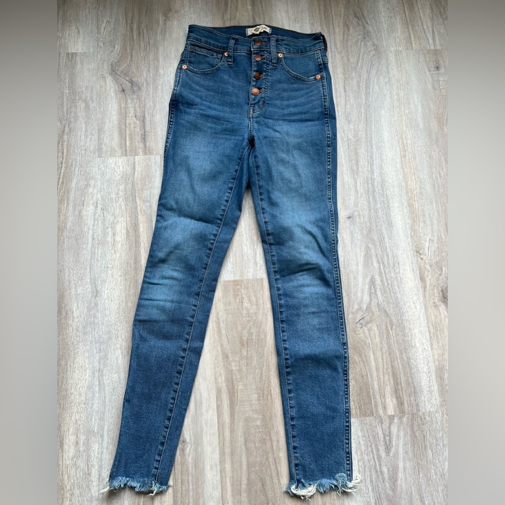 BNWOT Madewell Button Front 10” High Rise Skinny Jeans